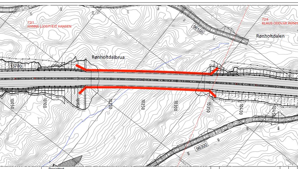 Figur: Plankart fra planforslag til omregulering av