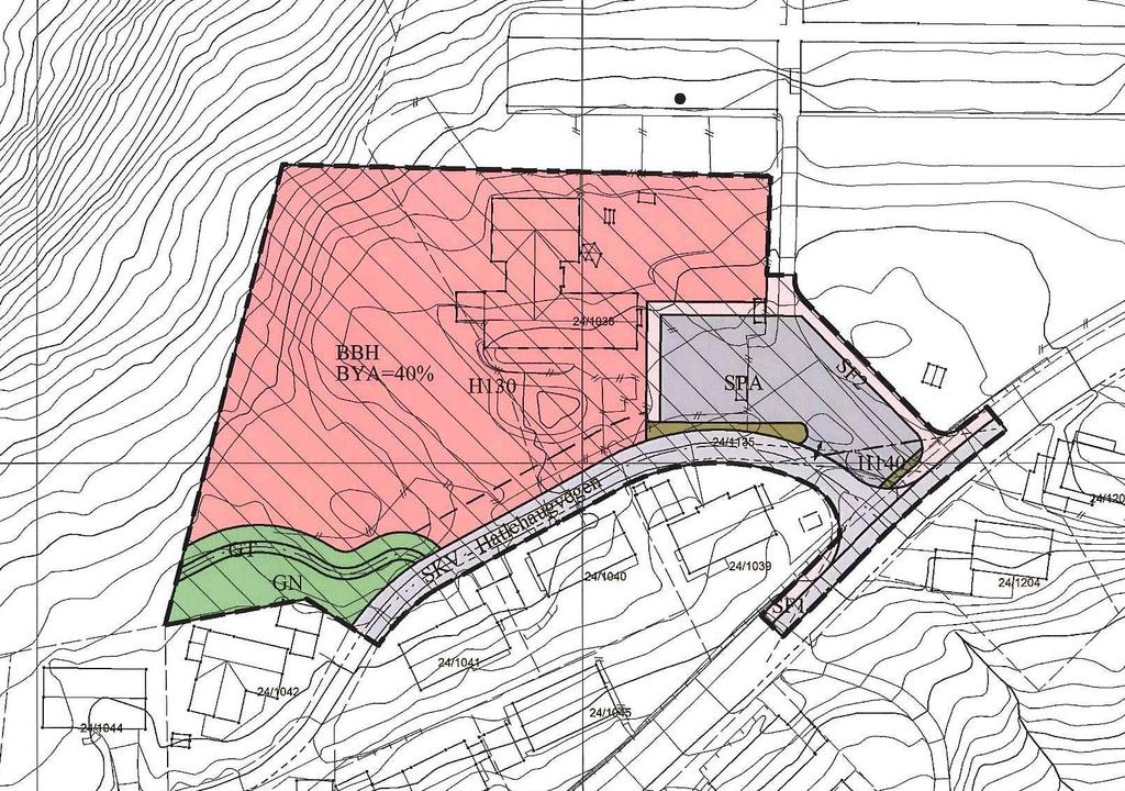 5. Beskrivelse av planforslaget 5.1 Reguleringsformål Hovedformålet for reguleringsplanen er tilrettelegging for fortsatt barnehage i området.