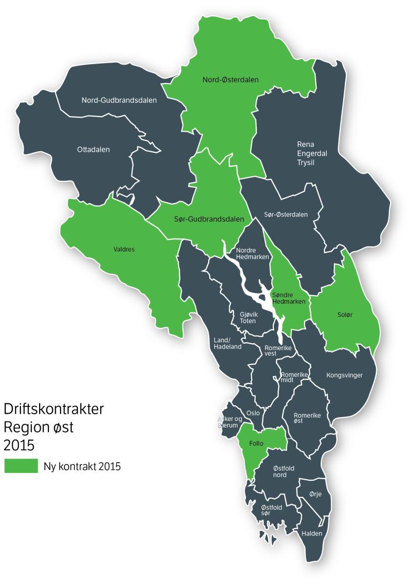 Region øst Driftskontrakter som lyses ut i 2014 2015-2020
