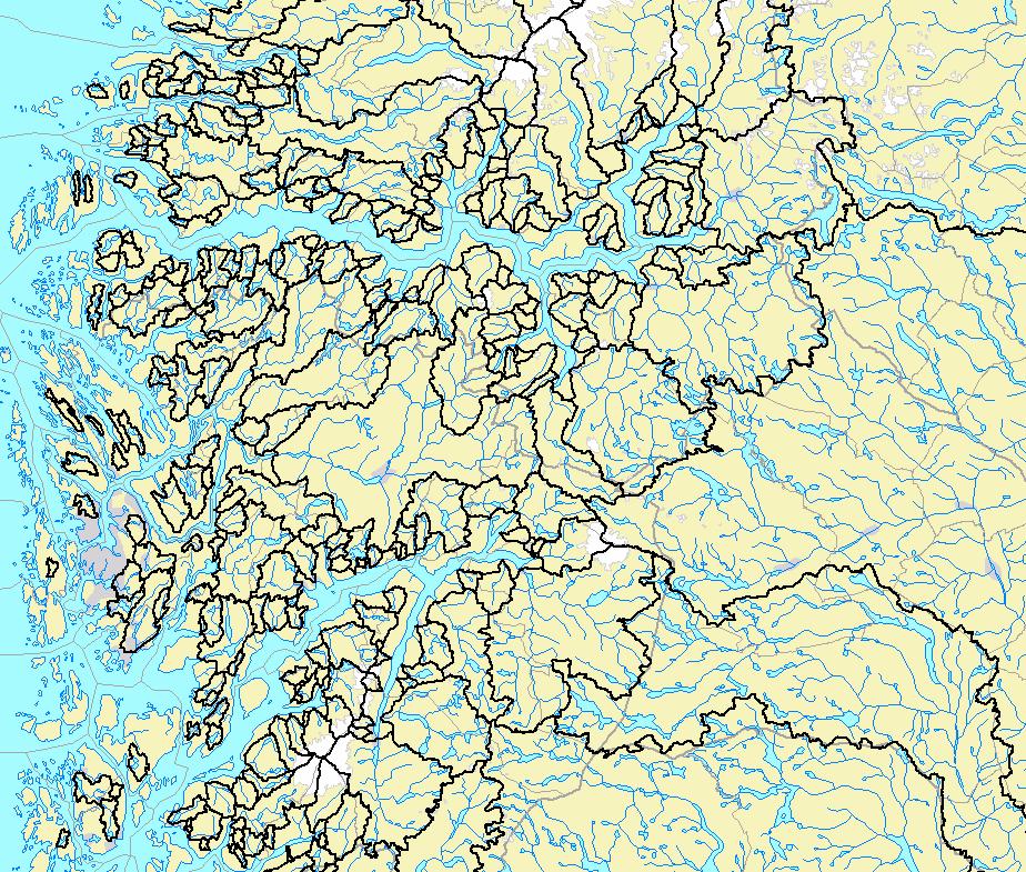 3.4 Vest-Norge Figur 9. FLROSE-diagrammer for uregulerte vannføringsstasjoner i Vest-Norge.