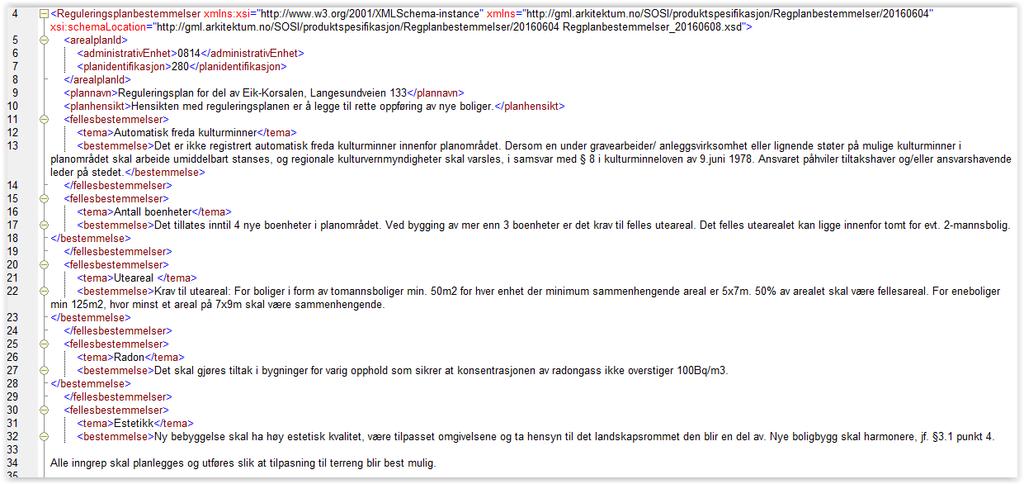 Og så XML: