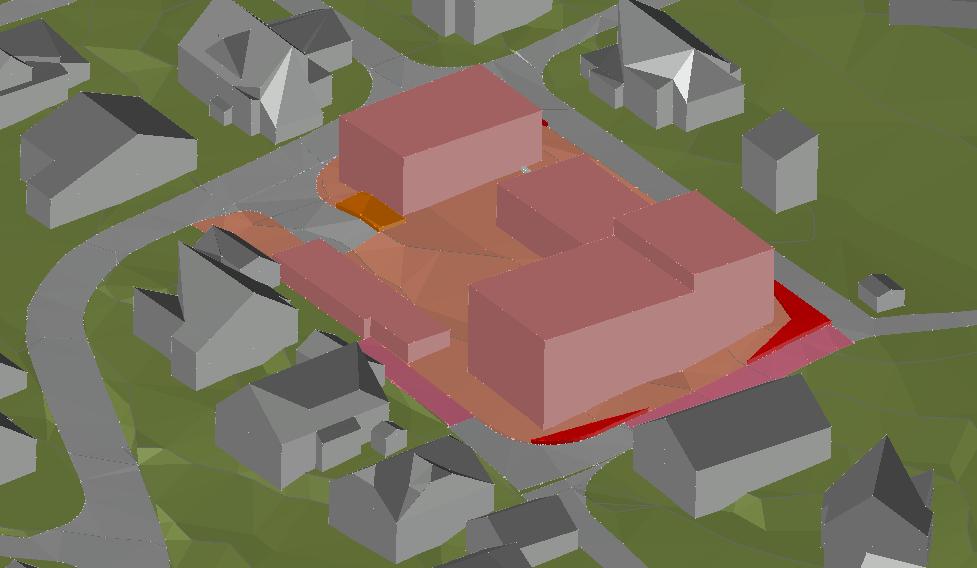 Et forslag er å lage «begrensningsrom» for 0,5-3,0 m over tilstøtende vei. Hvor man da skal ha frisikt. Foreløpig ligger det et volum fra 0-0,5 m.