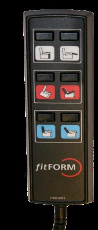 7 Håndkontroll Light Touch (alternativt betjeningspanel) Et alternativt og enda mer lettbetjent betjeningspanel velegnet for personer med nedsatt hånd/fingerfunksjon.