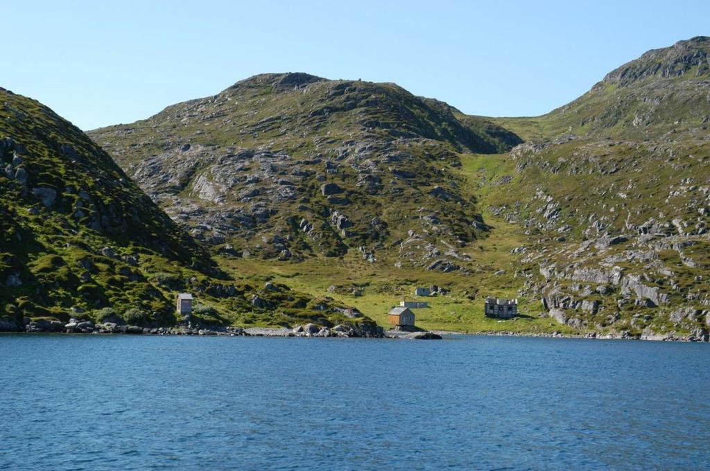 Landskap Hammerfest vindpark strandsonen.