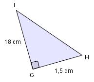 d) Regn ut arealet av GHI. Arealet er 1 18cm 15cm 15cm. Oppgave a) Bestem arealet til et rektangel med lengde 6,5 meter og høyde,0 meter. Arealet er 6,5,0 m 1,0 m.