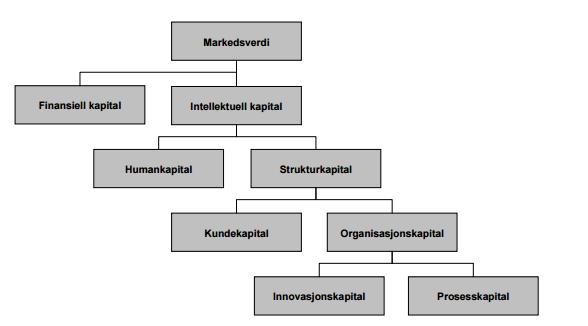 P/B og intellektuell kapital Er forskjellen mellom virkelig verdi (markedsverdi) og