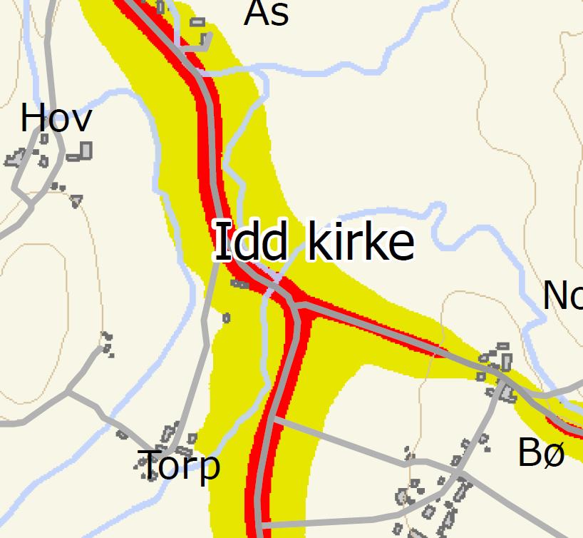 ved alternativ C2 For områdene vest for kirken hvor det i dette alternativet kun skal anlegges gravfelt blir virkningene tilsvarende alternativ A, bortsett fra at ledningene vil måtte legges om i en