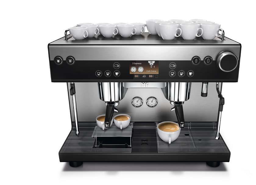 Kapasitet 30 kopper om dagen Opptil 4 bønnebeholdere HELAUTOMATISK ESPRESSOMASKIN WMF ESPRESSO! HÅNDLAGET AUTOMATISK!