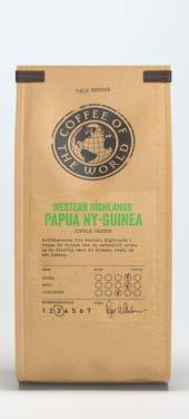 COFFEE OF THE WORLD SERVERING VARENAVN I POSER VARENUMMER/EPD NR ANTALL I KRT COTW Yirgacheffe Etiopia hele bønner 340 gr 027 966 COTW Central Valley Costa Rica hele bønner 340 gr 027 974 COTW Peru