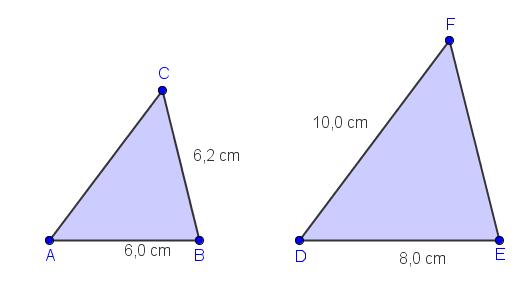 Modul 5: Formlikhet 5.1 Forklar at trekanten ABC er formlik med trekanten DEF.