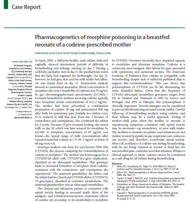 Lancet 2006; 368: 704 Dødsfall hos 13 dager gammelt friskt barn Mor ble