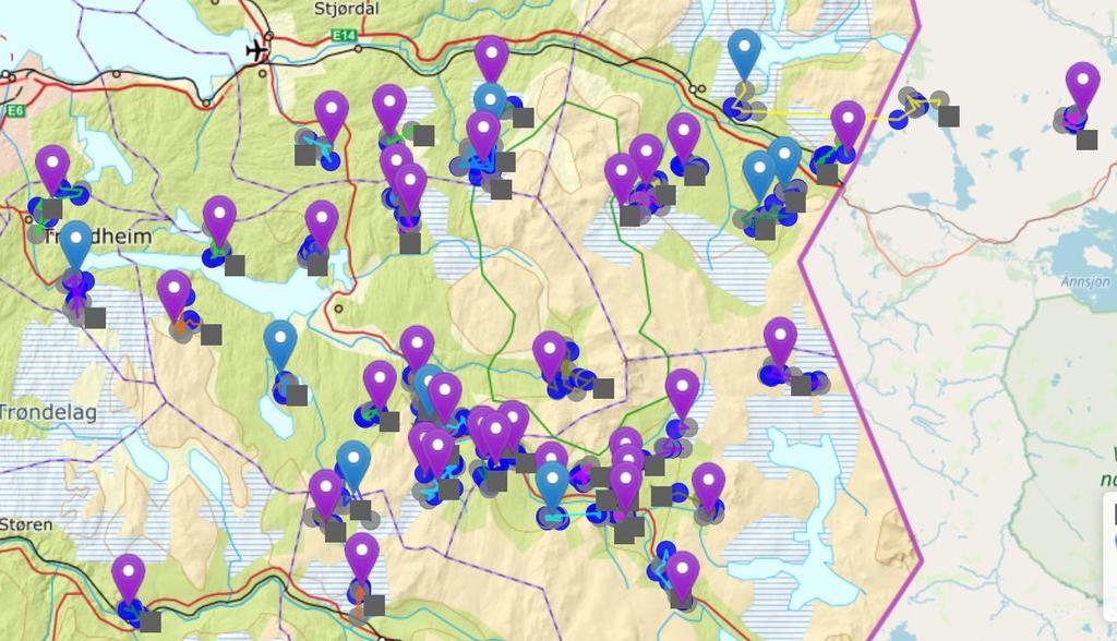 Kunnskapsinnhenting for elg og hjort Posisjoner