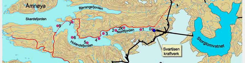 2.2 Vanntemperatur og saltholdighet i fjorden Vanntemperatur og saltholdighetsmålingene ble avsluttet 27. april da det hydrologiske pålegget utløp.