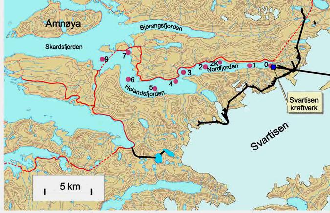 5.3 Siktedypsmålinger i Holandsfjorden Det ble ikke registrert siktedyp mindre enn 2 meter i 2008 ved lokalitet 1 og 5 i Nordfjorden/ Holandsfjorden (fig 5.9 og fig 5.10).