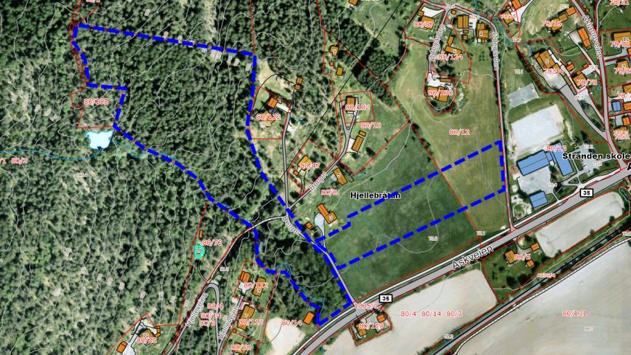 111 Tyristrand / Ask er prioritert område, men dette er ikke ønsket utbyggingsmønster pga avstand til skole / sentrumsfunksjoner. I tilknytning til eksisterende Kraftlinjer på tvers av området.