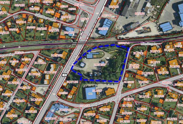 88 Konklusjon I tråd med plan om fortetting i sentrum. VA-nett i området. Grenser mot offentlig veg. Manglende G/S-veg i Asbjørnsens gate.