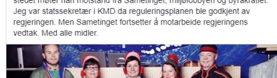 Sametingspresident Aili Keskitalo (NSR) mener det er tvert om. Jeg er ikke enig med han. Fra mitt ståsted mener jeg den samiske befolkningen skulle hatt mer selvbestemmelse.