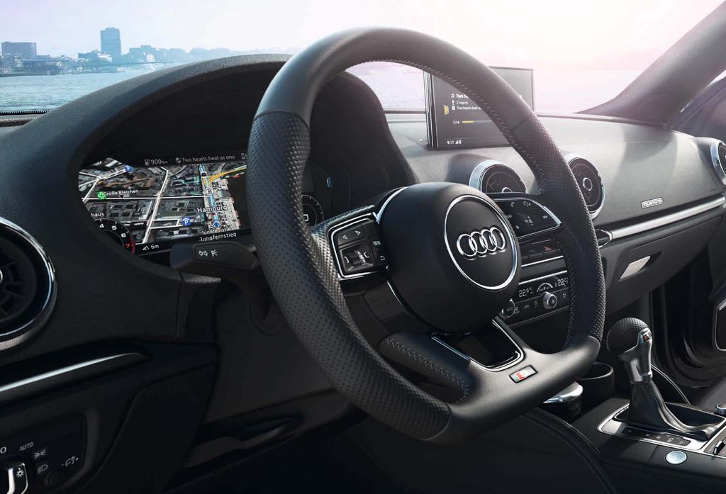Audi A3/S3 > Høydepunkter > Audi interiør 36 37 Her finner du kvalitet og innovativ design i hver minste detalj.