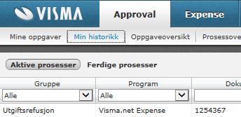 6.2 Oversikt over saksgang/hvem som har godkjent For å få en oversikt over saksgangen til en