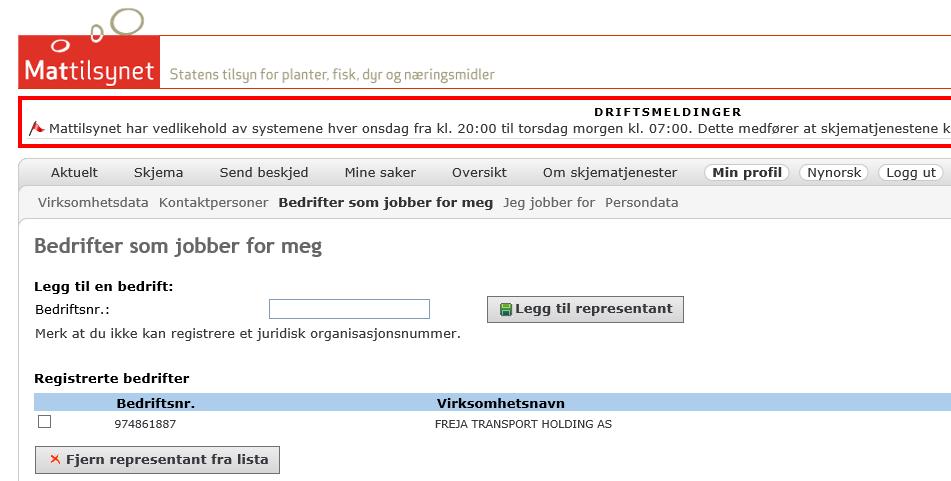 1.3 Kan du sette bort innmeldingen av import til andre, f.eks en speditør? Ja, en importør kan gi en speditør tillatelse til å melde inn importsendinger for seg.