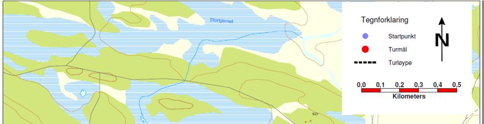 11. Info om Rennsennberget (1014moh) Ta av frå FV 51 ved Moane og følg