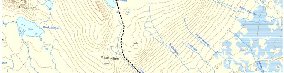 Køyr ca 13,5 km til mellom Haugseter Fjellstue og Listølen.