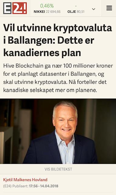 Naboer fortviler over støy fra bitcoin-fabrikk DALE (NRK): Det utvinnes bitcoins for millioner på Dale i Hordaland, men støynivået fra fabrikken er langt over