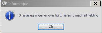 Ver.0.02 Side: 3 av 14 Systemet kontrollerer alltid om reisene er overført tidligere.