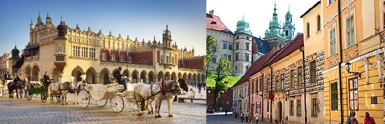 KRAKOW Kulturhovedstaden Krakow For 1000 år siden ble det grunnlagt et romersk-katolsk bispesete og et kongelig slott ble bygd på Wawel høyden.