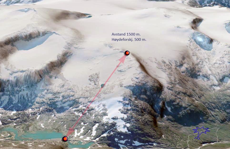 SINTEF A11123 Åpen RAPPORT Illustrasjon Helikopter Utleie AS Støysonekart etter T-1442 for Stryn