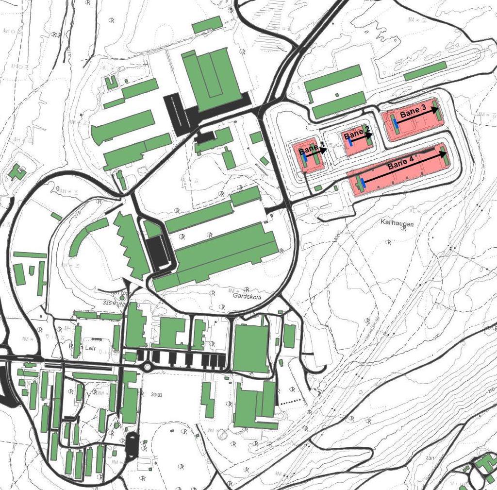 Støysonekartet er derfor ment som et hjelpemiddel for Åmot kommune i forbindelse med plan- og byggesaksarbeid som berører området innenfor støysonene til skytebanen.