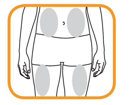 En figur av AutoClicks ferdigfylt penn er vist nedenfor. 1: Oransje stripe 2: Inspeksjonsvindu 3: Svart håndtak 4: Gjennomsiktig hette 1. Klargjøre Ta Cimzia-pakningen ut av kjøleskapet.