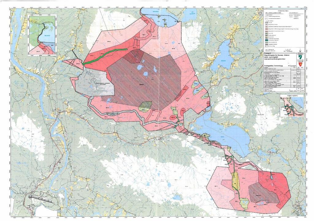 1.1 Plan- og influensområdet Tiltakets plan- og influensområde sammenfaller med reguleringsplanområdet for sammenbindingskorridoren mellom de to skyte- og øvingsfeltene i Mauken og Blåtind.