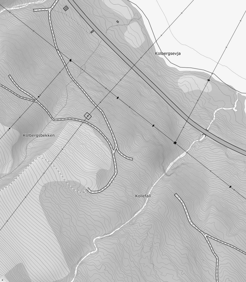 3 Tegnet objekt 1 0 20 40 60m Målestokk 1 : 2000 ved A4 utskrift Utskriftsdato: 12.03.