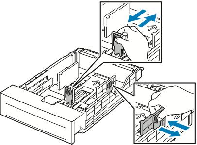 8. Trykk på Hjem for å gå tilbake til startskjermen. Konfigurere magasin 1 og 2 for papirlengde Du kan justere lengden på magasin 1 og 2 for å få plass til A4/Letter (8,5 x 11 t.