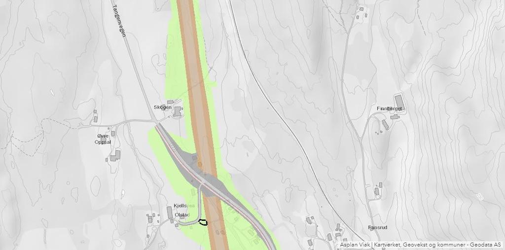 Kjellsvea Figur 3 Oversiktskart. Planområdene ligger langs planlagt nytt dobbeltspor fra Helset og nordover til Sørli.