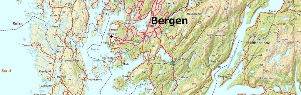 2 MATERIALE OG METODER 2.1 Undersøkelsesområdet Lokaliteten ligger nordvest for Skotholmen, i Fusafjorden, i Fusa kommune, på ca. 108 meters dyp (Figur 2.1 og 2.2).