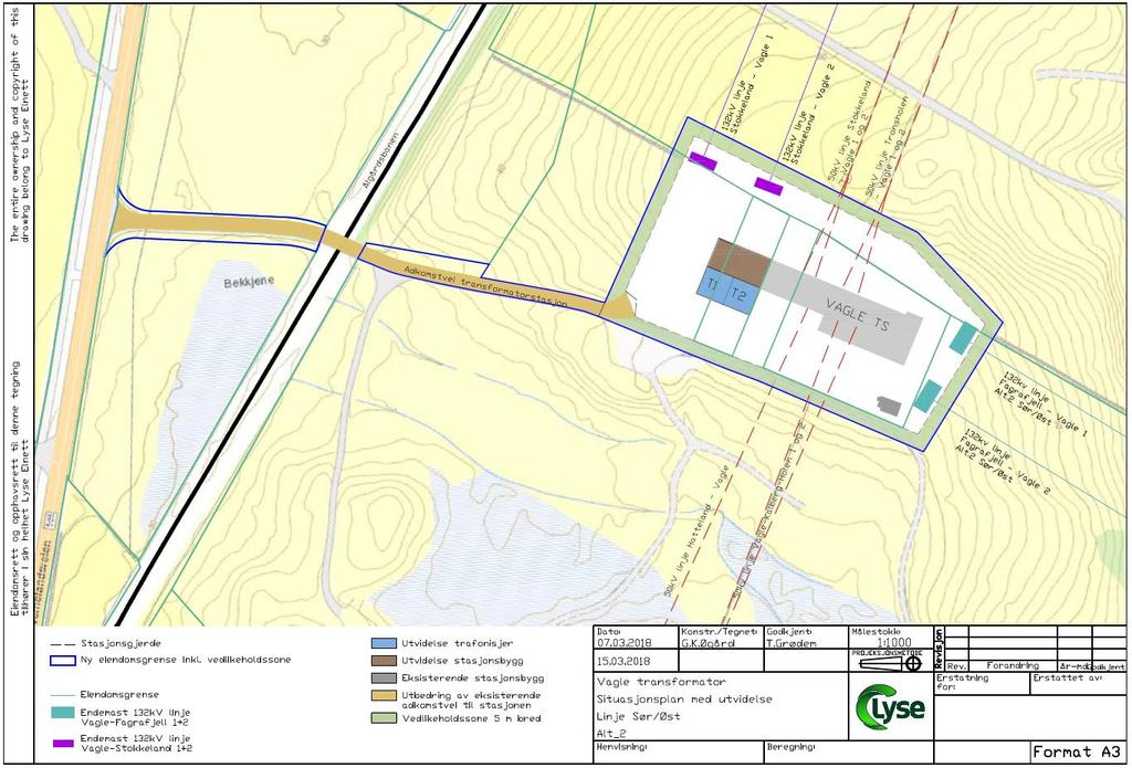 Vedlegg 4: Situasjonsplan utvidet Vagle (ved