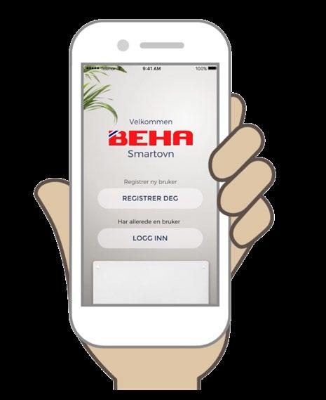 Ovnene kan også fjernstyres. Med Beha-appen kan temperaturen for ovnene i hvert rom programmeres for alle ukedager.