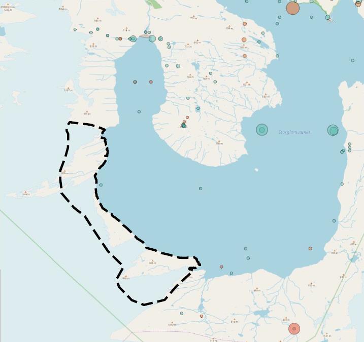 UTTAKSOMRÅDE SVAICE 13 4.5 Naturmangfold Det er foretatt en utsjekk i Naturbasen til Miljødirektoratet og i Artsdatabankens artskart.