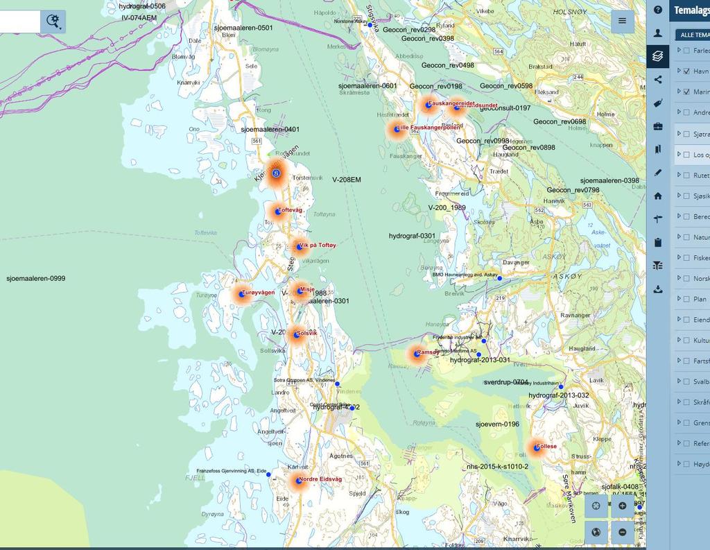 Kystinfo - Kystverket Marine grunndata Sjøtrafikk