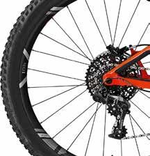 DURABLE ALUMINIUM FRAME A triple butted and hydroformed 6066 series aluminium frame built to withstand even the harshest trail abuse.