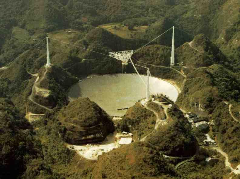 Arecibo (Puerto Rico): Verdens største radioteleskop (305 m diameter) AST1010 - Teleskoper 33 Hvorfor er radioteleskop så svære?