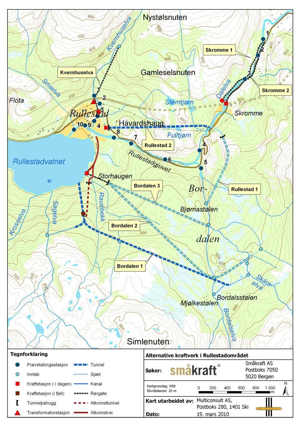 7 Rullestadvatnet vandre ca. 500 opp i Kvernhuselva til et vandringshinder der E 134 krysser elva. Det er noe usikkert hvor mye av de nedre deler av Dalelva som er egnet gyte- og oppvekstområde.