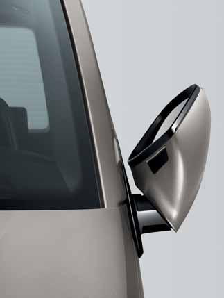 Utstyrspakker Utvendig utstyr og utstyrspakker Volkswagen Caravelle 42 43 Lys- og siktpakken (ikke avbildet) gir bedre sikt og består av et automatisk avblendbart innvendig speil som forhindrer at du