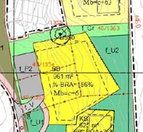 Felt BB har et areal på 640 m 2, og i henhold til gjeldende reguleringsplan er maksimal utnyttelse for felt BB %-BRA = 186 %. Dette tilsier at det er tillatt å etablere et nybygg på 1190 m 2.