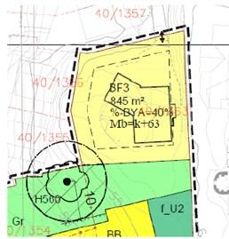 Tilrettelegging for etablering av sekundærbolig i felt BF3 Det er ønskelig fra forslagstiller sin side å sikre muligheten for etablering av sekundærbolig i felt BF3 (Figur 6 og 7).