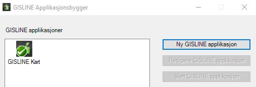 Lag GISLINE-applikasjon for AR5 Det lønner seg å lage en egen GISLINE