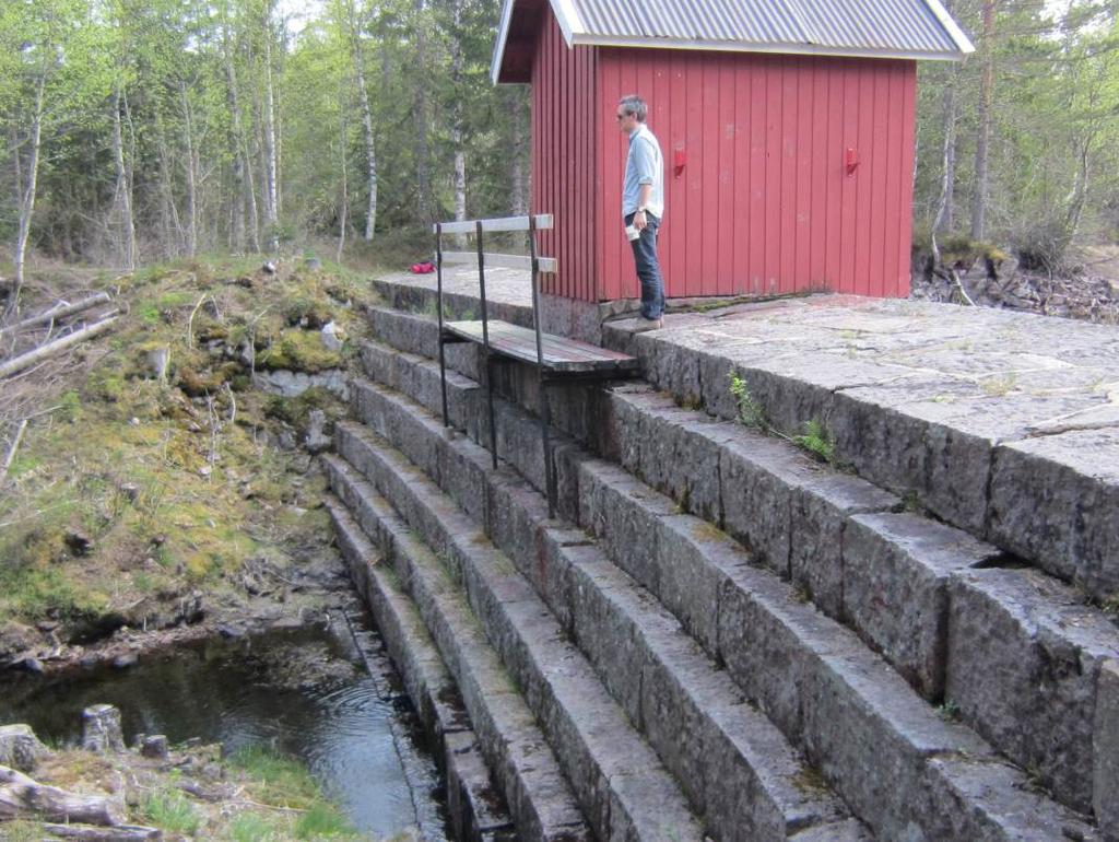 Bilde 5 Østre del av dammen sett fra nedstrøms side.