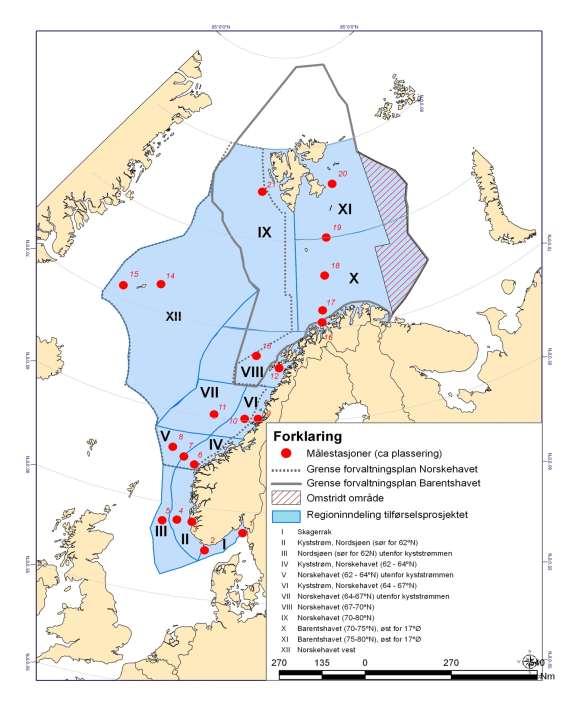 Tilførselsveiene luft/sjø Offshoreregionene